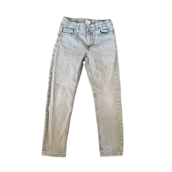 Zara boys size 9 youth light army green jeans skinny denim adjustable waist - Picture 1 of 7